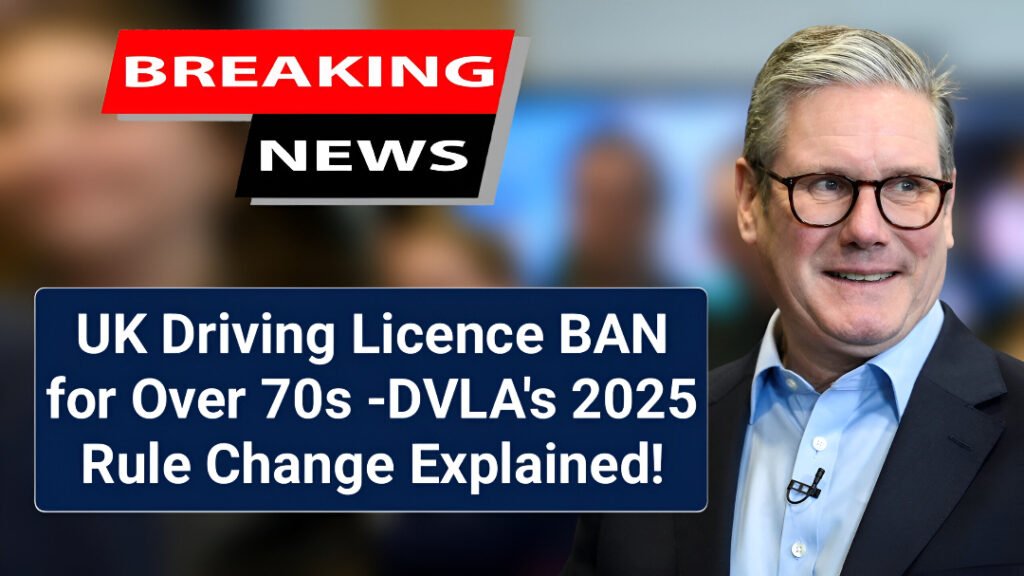 DVLA rules for over 70 drivers 2025